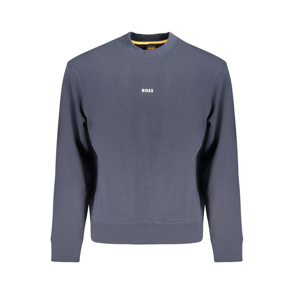 Hugo Boss Blue Cotton Sweater